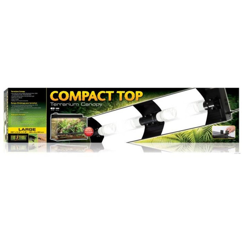 Exo Terra Compact Terrarium Top – 4 Light Socket – 90cm