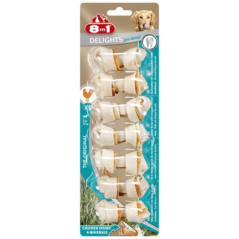 8in1 Delights Dental Bones For Dog – XS