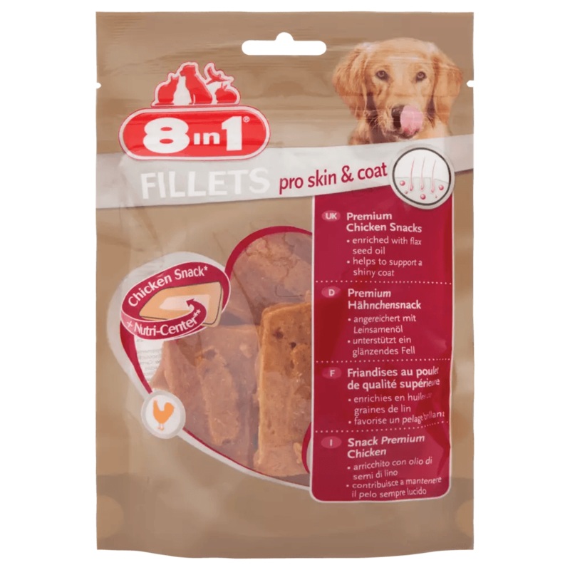 8in1 Fillets Pro Skin and Coat Small Treat for Dog