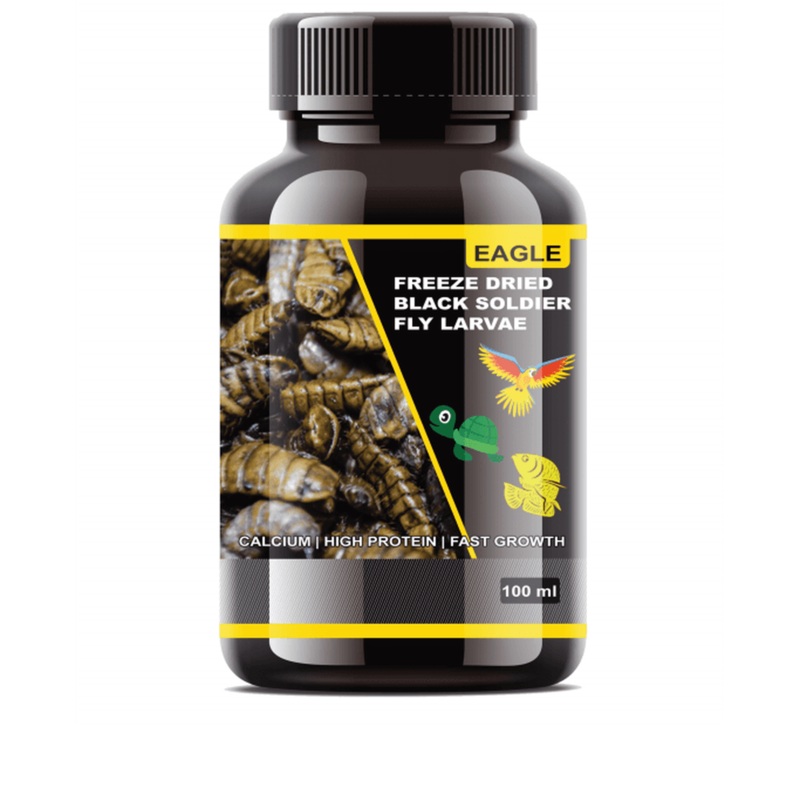Horizone Eagle Freeze Dried Black Soldier Fly Larvae – 2X100 ML