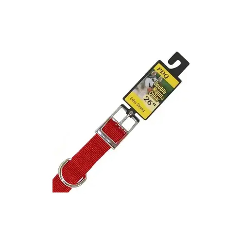 Boss Pet 2952601 Double Nylon Collar 1 x 26 Red