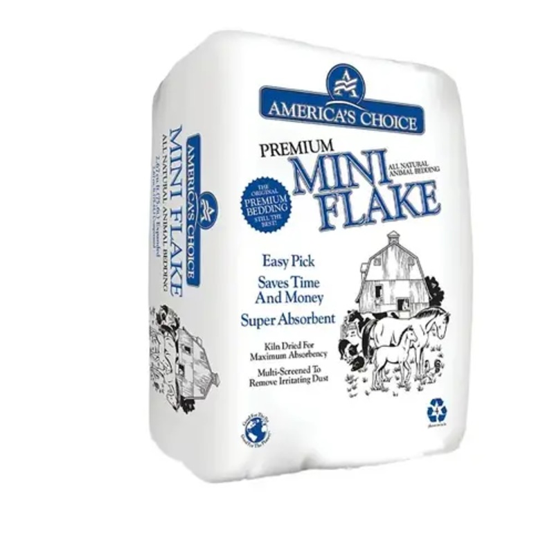 America’s Choice 3.0P2MINIAC 4.0 Cu. Ft. Pine Mini Flake Animal Bedding Stall Shavings