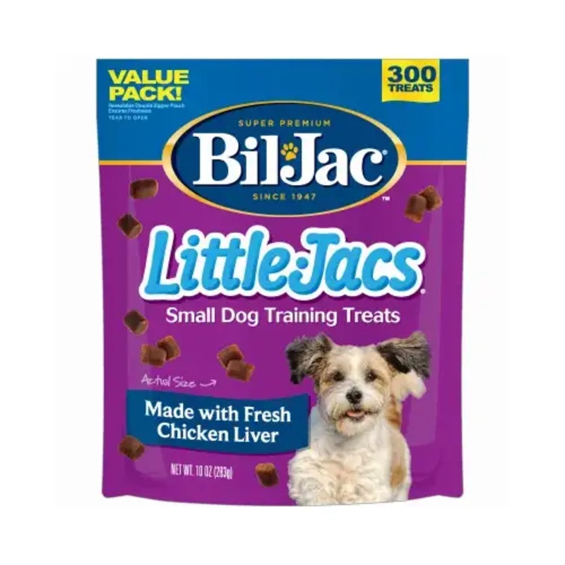 AMERICAN DISTRIBUTION & MFG CO 00510 Little-Jacs Small Dog Training Treats Chicken Liver, 10-oz.