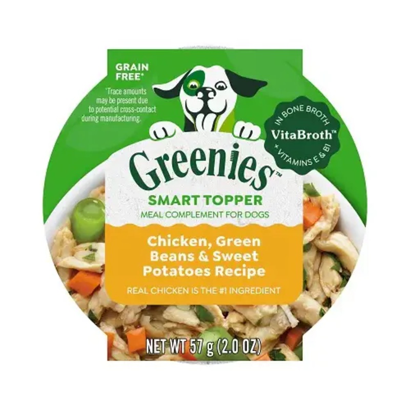 AMERICAN DISTRIBUTION & MFG CO 11765 Smart Topper Wet Dog Food Topper, High Protein Chicken, Green Beans & Sweet Potatoes, 2 oz.