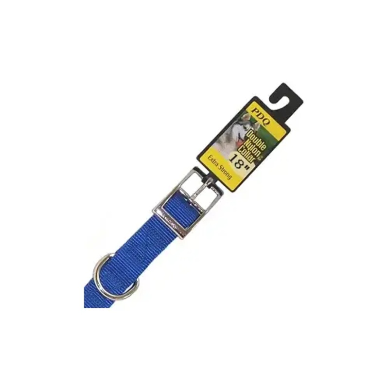 Boss Pet 2951802 Double Nylon Collar 1 x 18 Blue