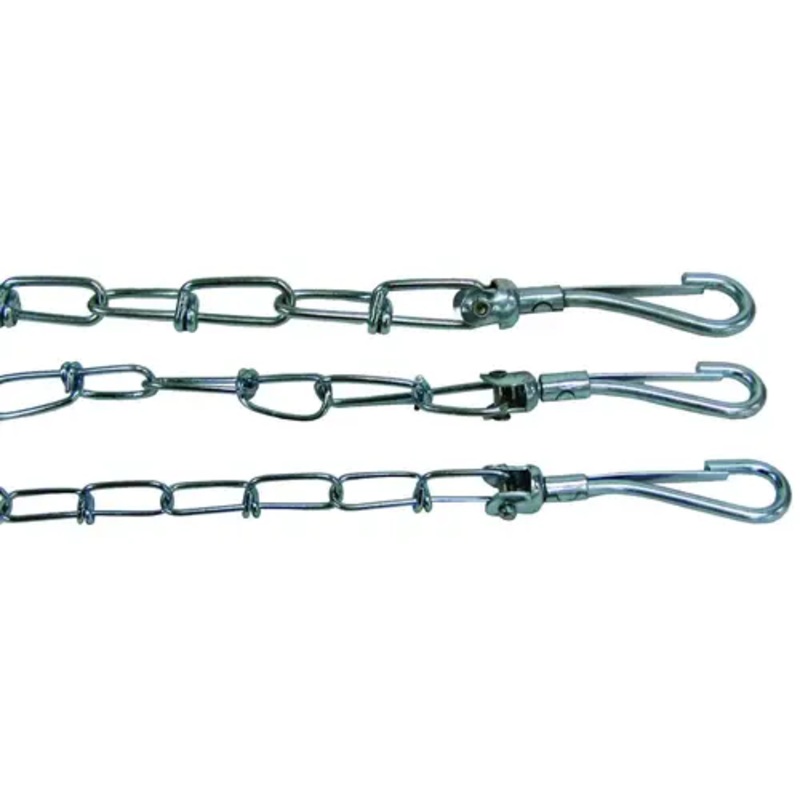 Boss Pet 27220 PDQ Pet Tie-Out Chain with Swivel Snap, Twist Link, 20 ft L Belt/Cable, Steel Zinc