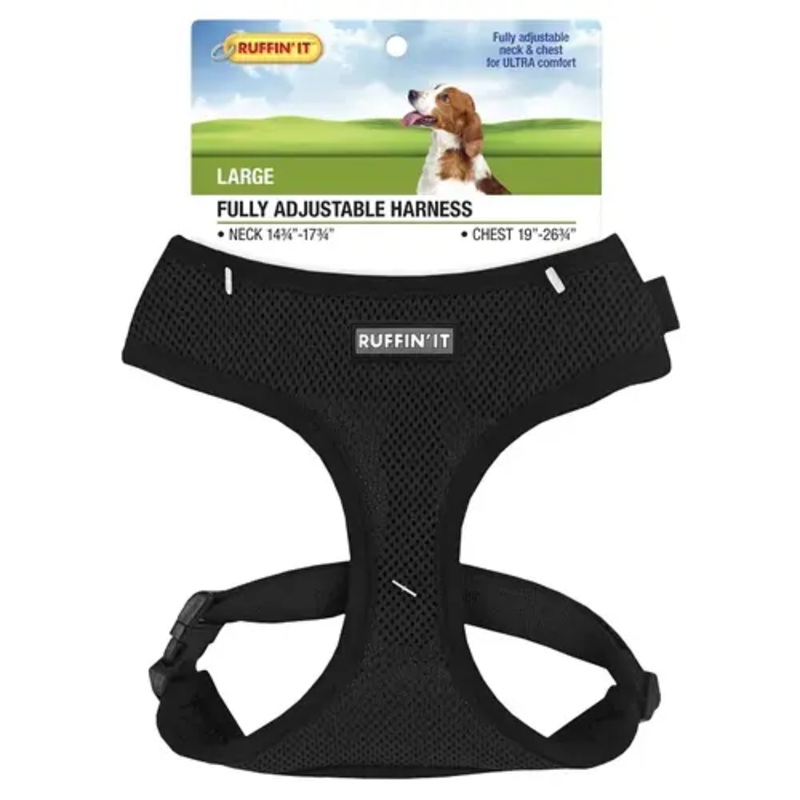 Ruffin It 7N41466-XCP4 41466 Fully Adjustable Harness, 14-3/4 to 17-3/4 in x 19 to 26-3/4 in, Mesh Fabric, Assorted – pack of 4