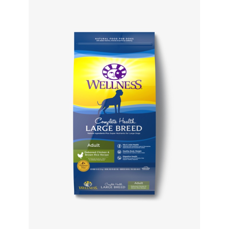 Wellness Complete Health Adult Large Breed Dry Dog Food [Weight: 30 lb]